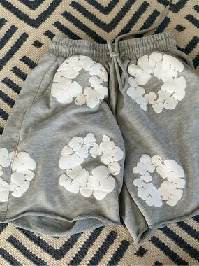 Denim Tears Men's Light Gray Shorts